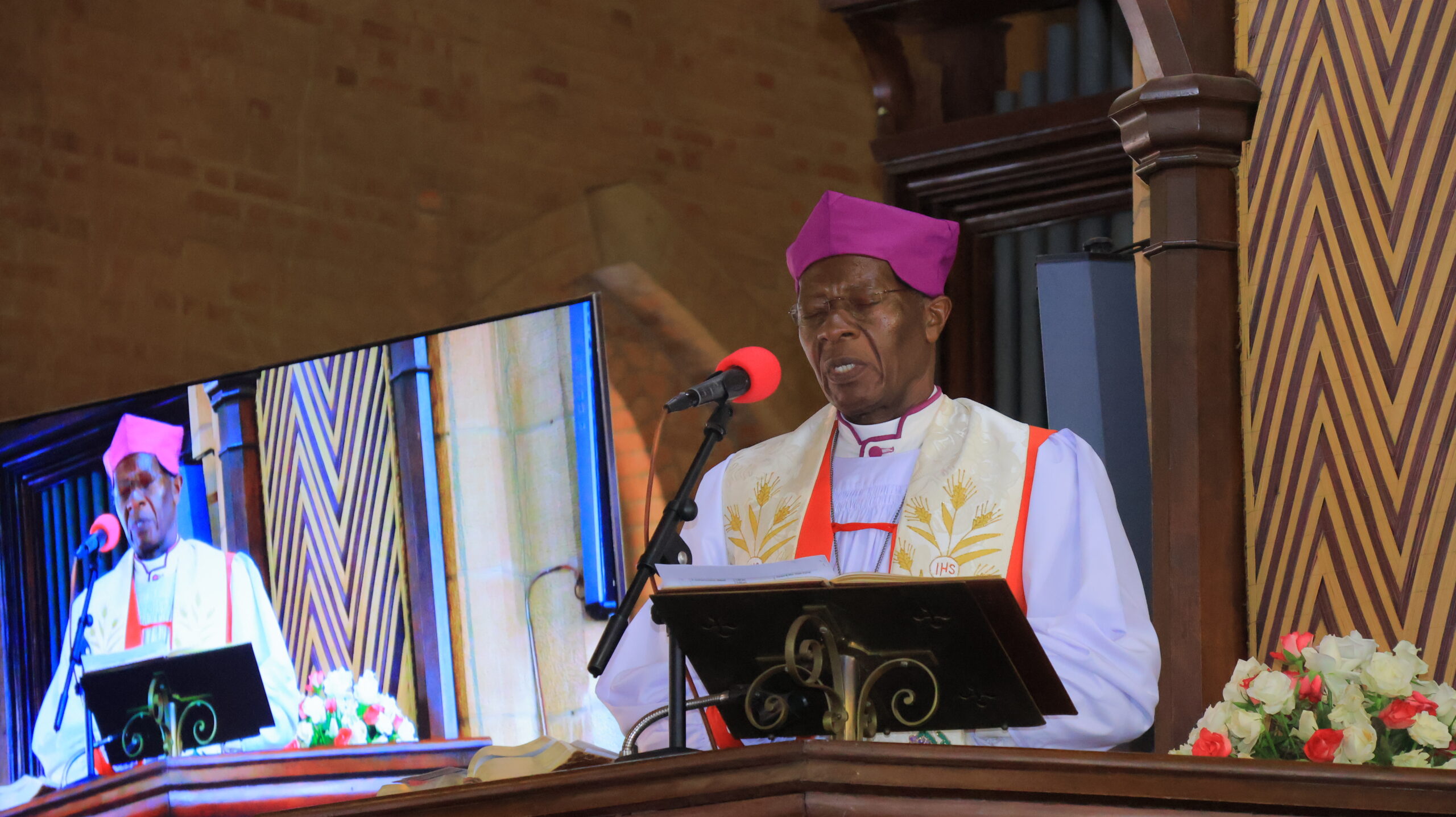 Bishop Emeritus Wilberforce Kityo-Luwalira preaching